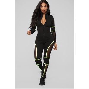 FashionNova Top Level Active Jumpsuit